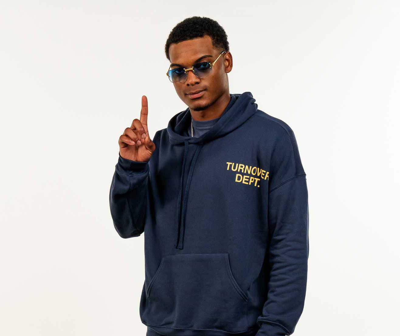 Navy Turnover Dept. Hoodie