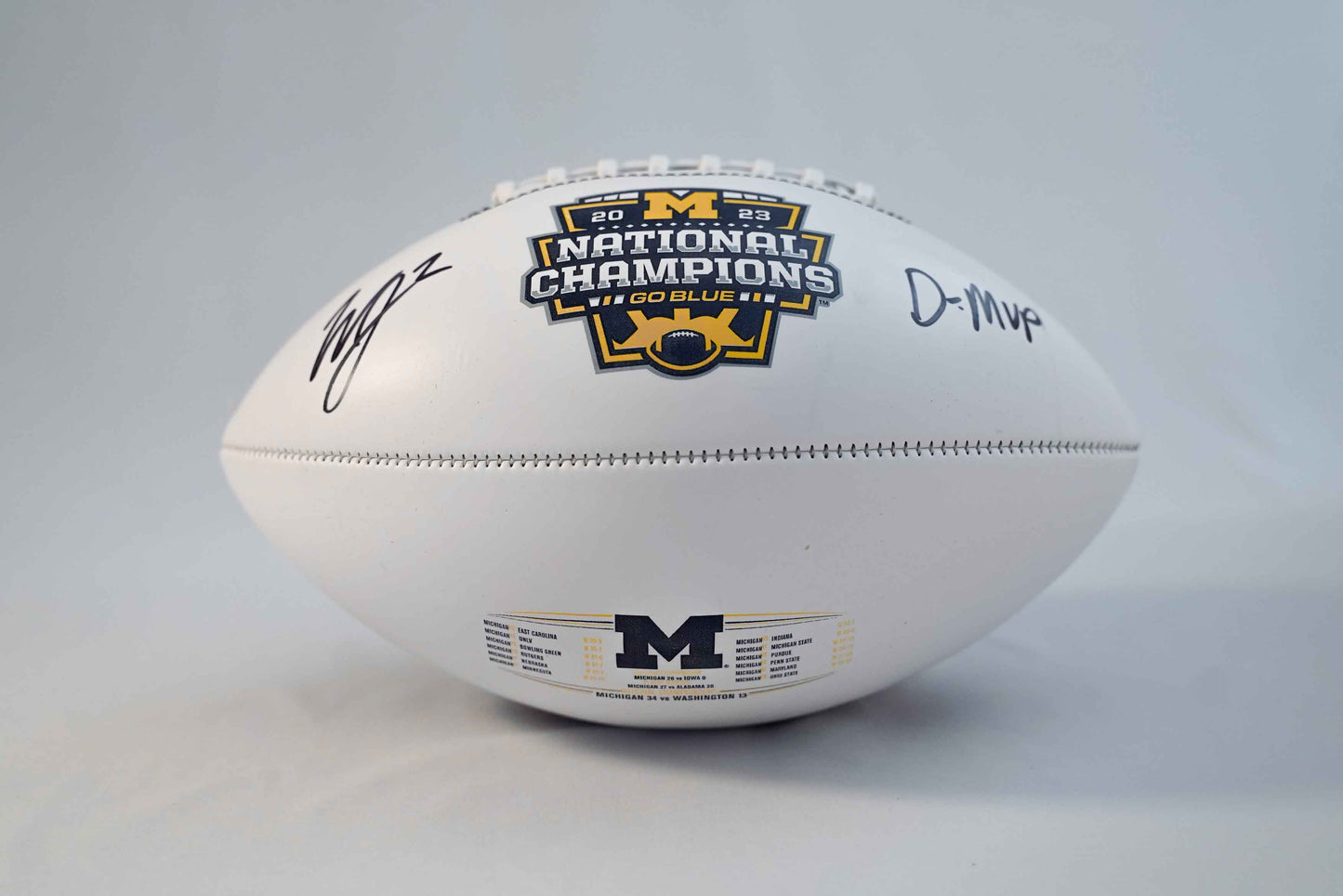 Signed National Champions Full Size Football