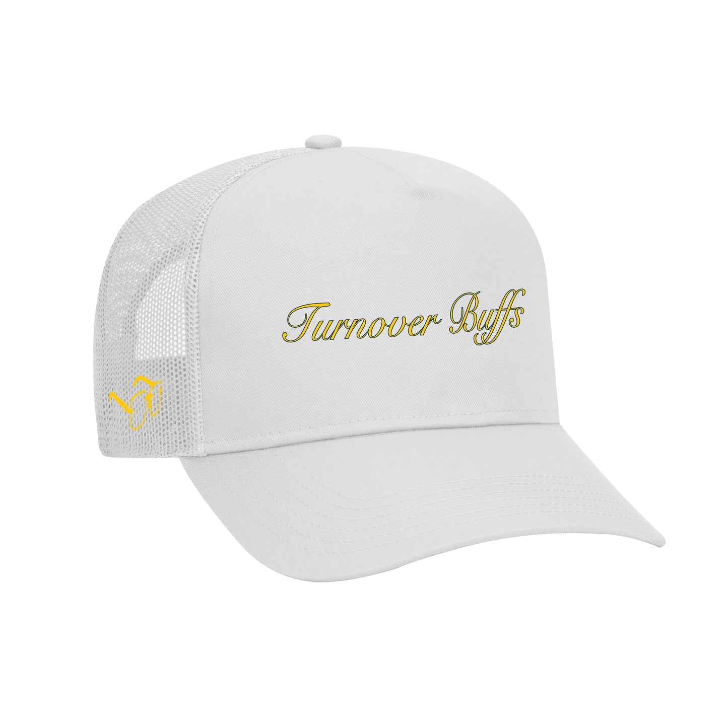 White Turnover Buffs Trucker Hat