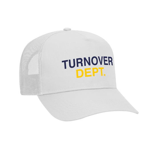 White Turnover Dept Trucker Hat