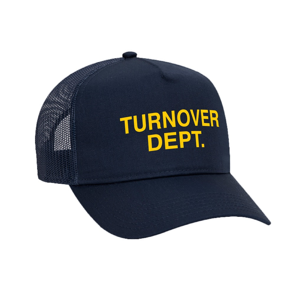 Navy Turnover Dept Trucker Hat